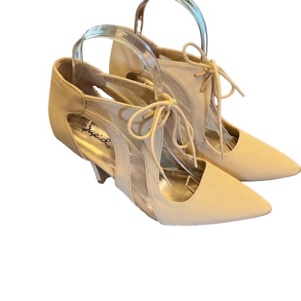 Qupid Women's Laced‎ Heels Size 7